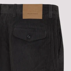 Ami Paris Grijze Katoenen Broek voor Mannen-Heren Broeken