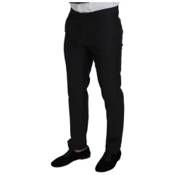 Dolce & Gabbana Grijze MARTINI 3-delig Slim Fit Pak-Heren Kostuums