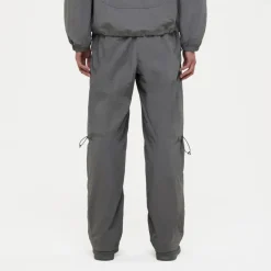 FLÂNEUR Grijze Nylon Utility Broek-Heren Broeken