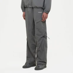 FLÂNEUR Grijze Nylon Utility Broek-Heren Broeken