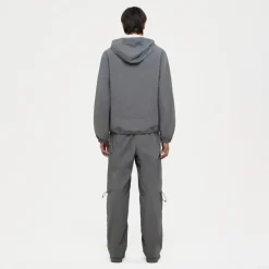 FLÂNEUR Grijze Nylon Utility Broek-Heren Broeken