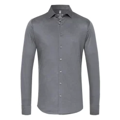 Desoto Grijze Overhemdjurk - Slim Fit-Heren Overhemden