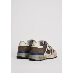 Premiata Grijze Suède Leren Sneakers met Uniek Platform-Heren Sneakers