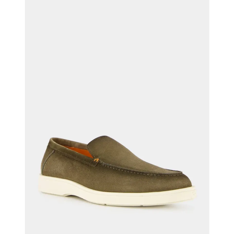 Santoni e Suède Loafers-Heren Instappers & Slip Ons