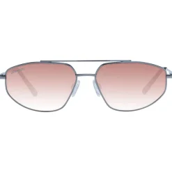 Serengeti Gunmetal Aviator Zonnebril met Oranje Lenzen-Heren Zonnebrillen
