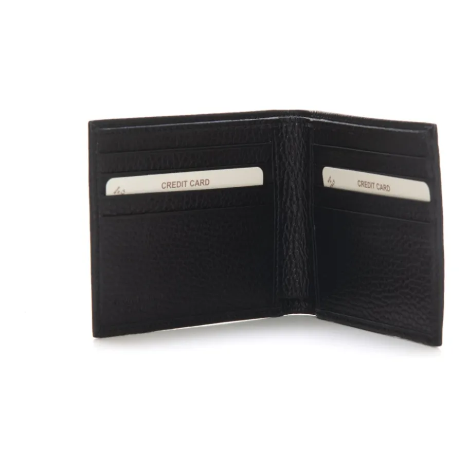 Kiton Hammer Leren Portemonnee met Kaarthouder Vakken-Heren Portefeuilles