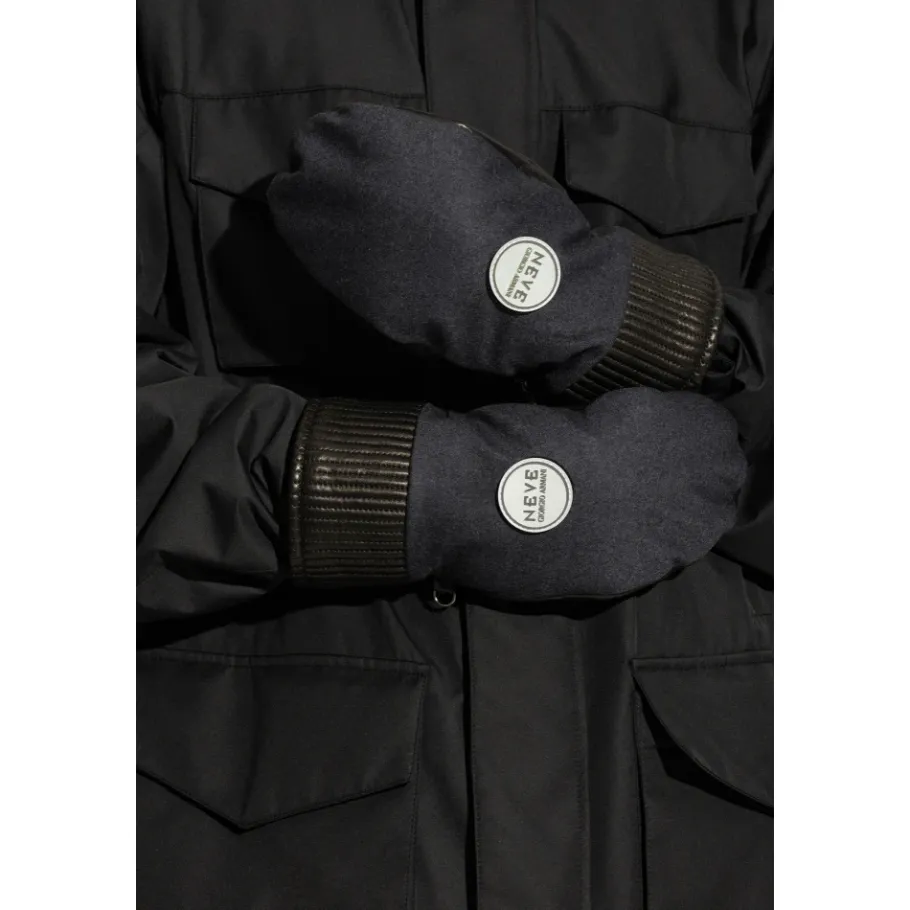 Giorgio Armani Handschoenen met logo-Heren Handschoenen