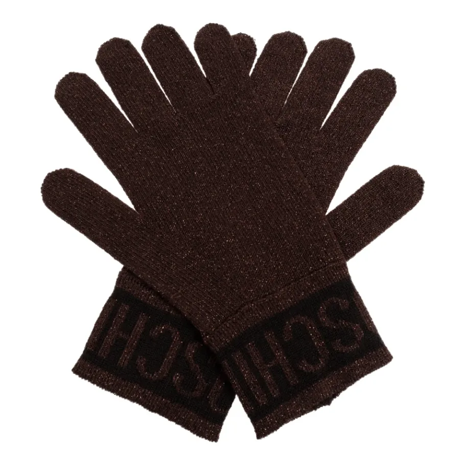 Moschino Handschoenen met lurex draad-Heren Handschoenen