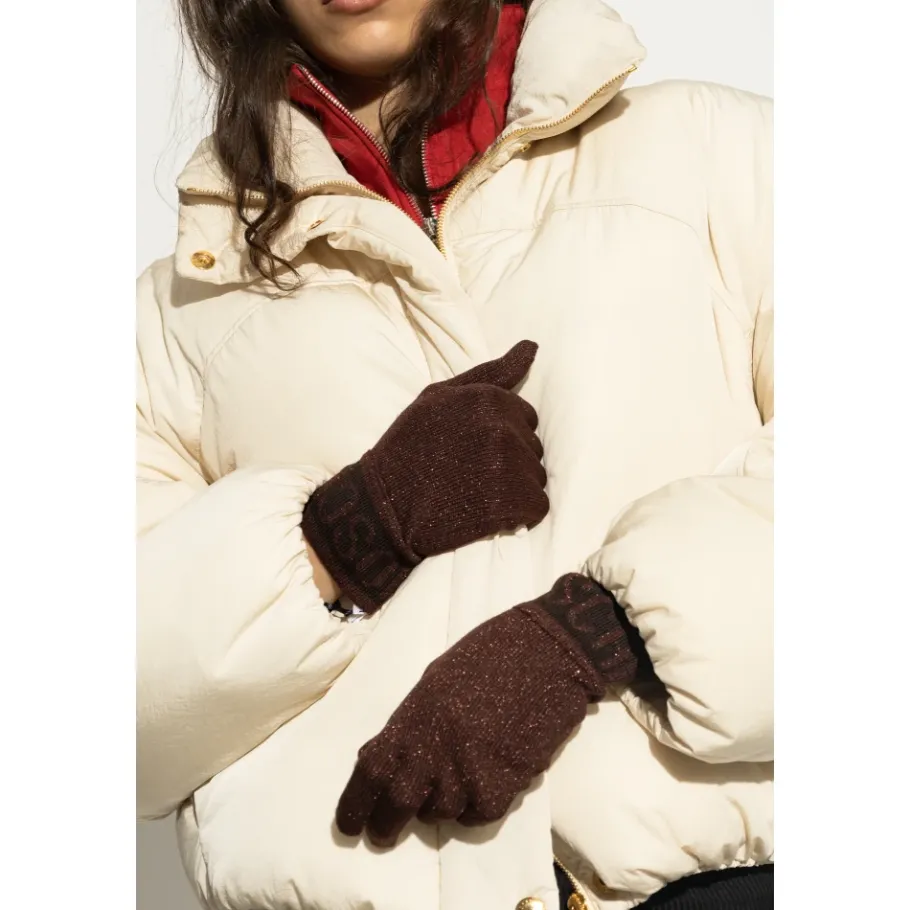 Moschino Handschoenen met lurex draad-Heren Handschoenen