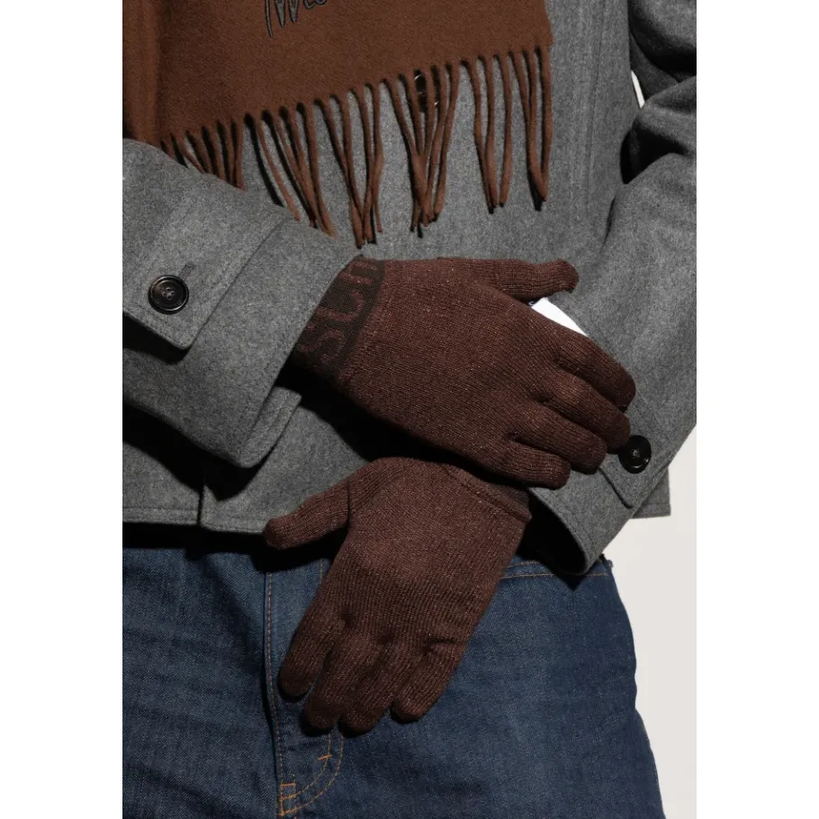 Moschino Handschoenen met lurex draad-Heren Handschoenen