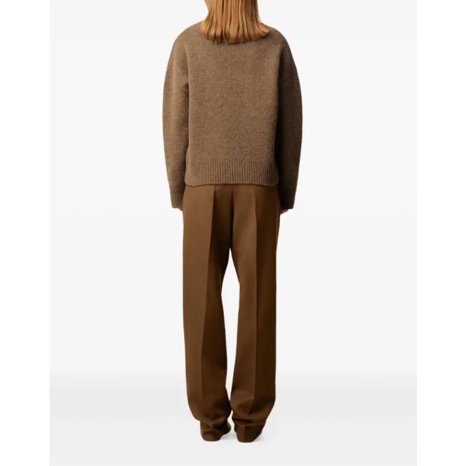 Ami Paris Hazelnoote Crew Neck Sweater-Heren Truien & Vesten