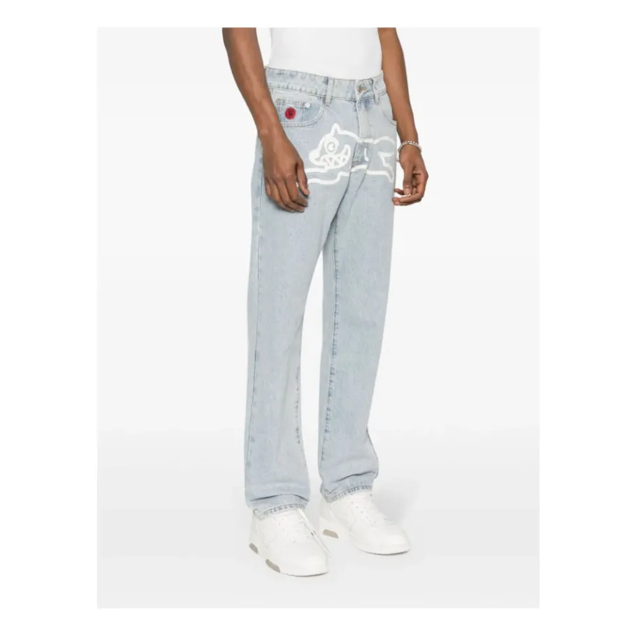 ICECREAM Heldere e Denim Straight Leg Jeans-Heren Jeans