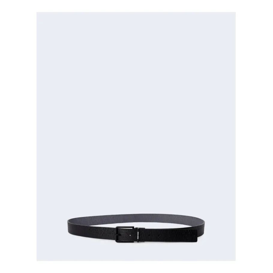 Armani Exchange Heren Bedrukte Leren Riem-Heren Riemen