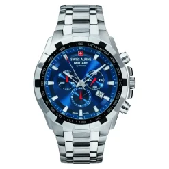 Swiss Alpine Military Heren Chronograaf Horloge 10 Atm 46 mm 7043.9135-Heren Horloges