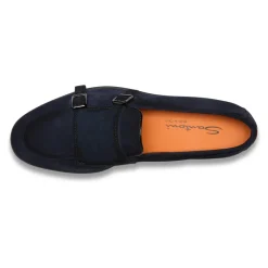 Santoni Heren dubbele gesp loafer-Heren Instappers & Slip Ons