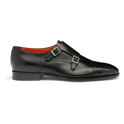 Santoni Heren dubbele gespschoen-Heren Instappers & Slip Ons|Nette Schoenen