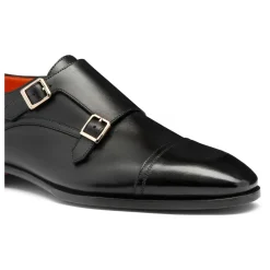 Santoni Heren dubbele gespschoen-Heren Instappers & Slip Ons|Nette Schoenen