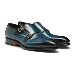 Santoni Heren dubbele gespschoen-Heren Nette Schoenen