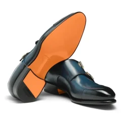 Santoni Heren dubbele gespschoen-Heren Nette Schoenen