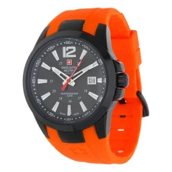 Swiss Alpine Military Heren Horloge Oranje 7058-1879SAM-Heren Horloges