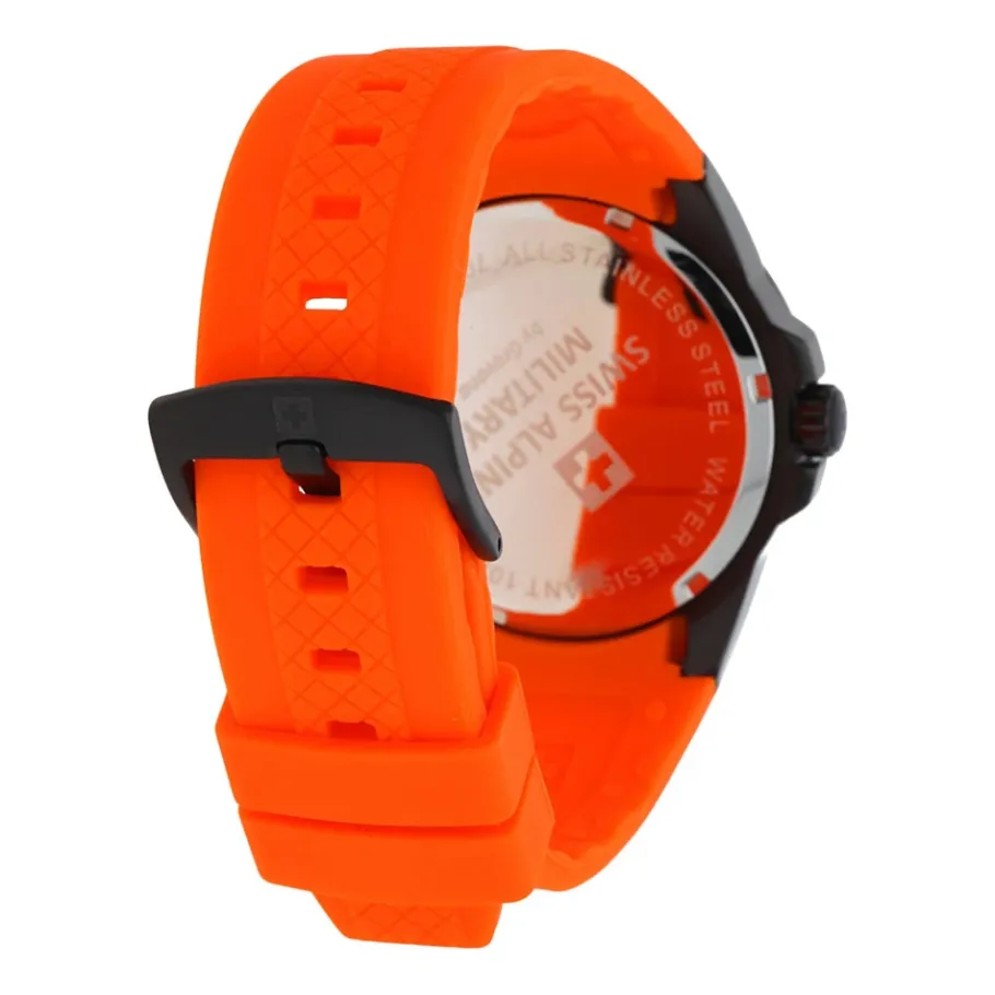 Swiss Alpine Military Heren Horloge Oranje 7058-1879SAM-Heren Horloges