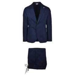 Manuel Ritz Heren Katoenmix Stretch Pak-Heren Kostuums