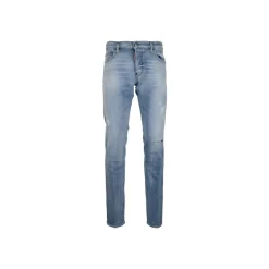 Dsquared2 Heren Knoop Jeans met Distressed Details-Heren Jeans