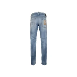 Dsquared2 Heren Knoop Jeans met Distressed Details-Heren Jeans