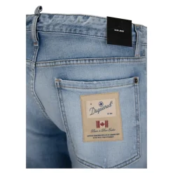 Dsquared2 Heren Knoop Jeans met Distressed Details-Heren Jeans
