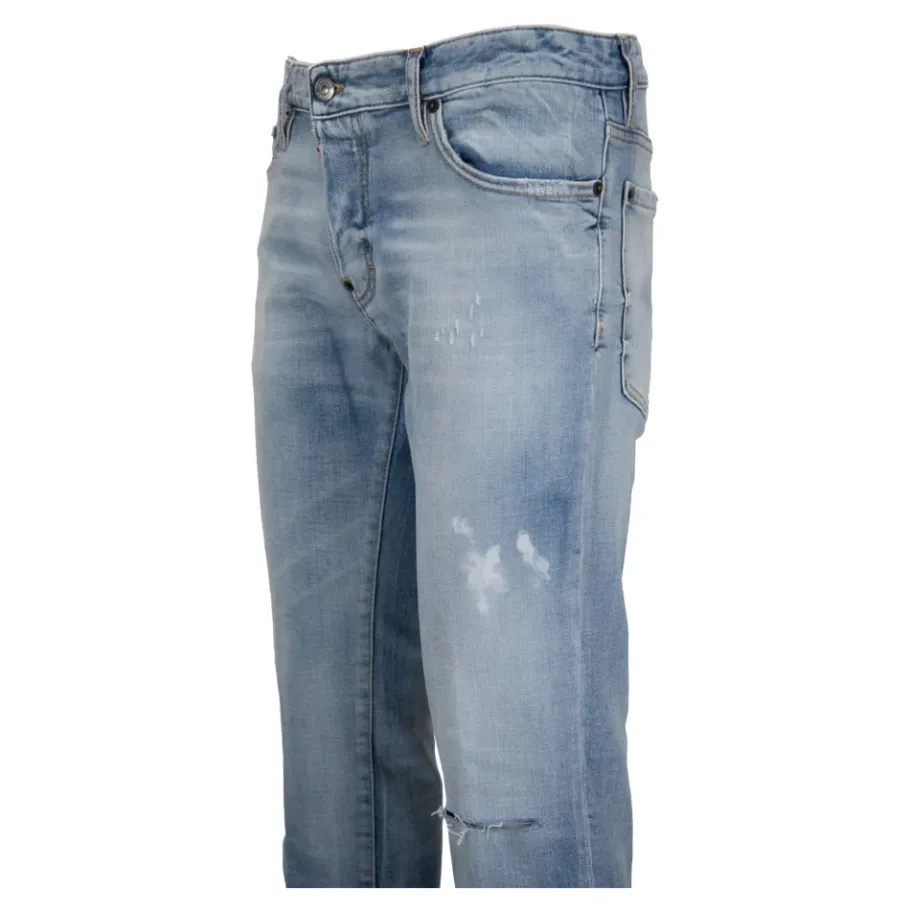 Dsquared2 Heren Knoop Jeans met Distressed Details-Heren Jeans
