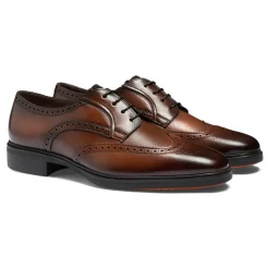 Santoni Heren leren Easy brogue veterschoen-Heren Nette Schoenen
