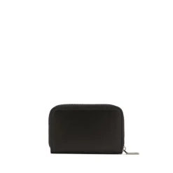 Dolce & Gabbana Heren Leren Ritsportemonnee met Iconisch Metalen Logo-Heren Portefeuilles