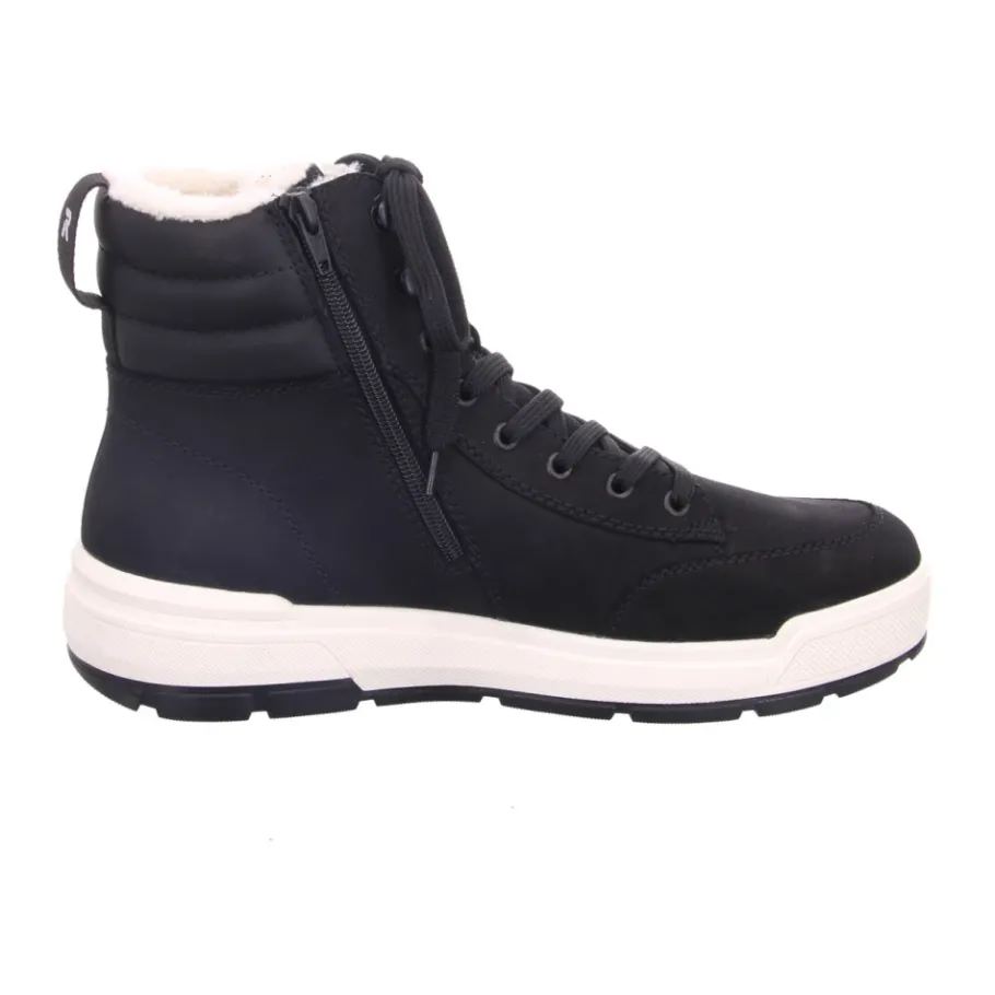 Rieker Heren Nubuck Leren Enkellaarzen-Heren Snowboots