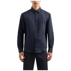 Armani Exchange Heren Overhemd Lange Mouwen Lente/Zomer Collectie-Heren Overhemden