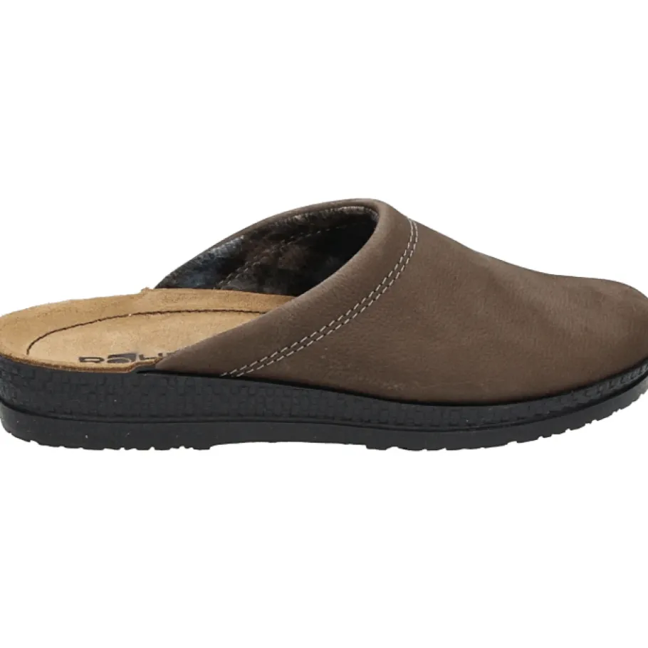 Rohde Heren Pantoffels Nubuck Rubberen Zool-Heren Pantoffels
