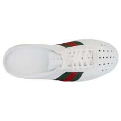 Gucci Heren Slip-On Sandalen met Bicolor Banden-Heren Instappers & Slip Ons