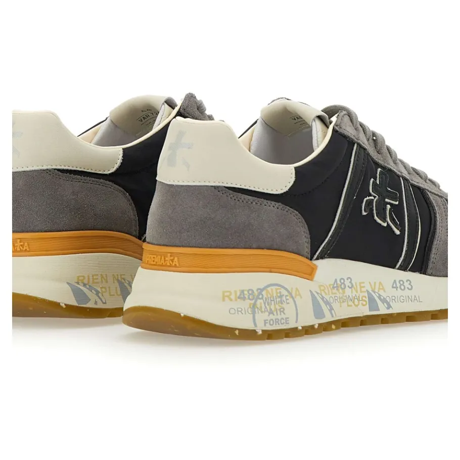 Premiata Heren Sneakers van Suède en Nylon-Heren Sneakers