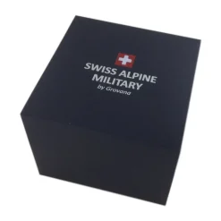 Swiss Alpine Military Herenhorloge 45 mm lederen band 7078.9535-Heren Horloges