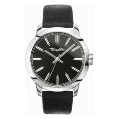 THOMAS SABO Herenhorloge Rebel at heart 46 mm Leren Armband WA0312-203-203-46 MM-Heren Horloges