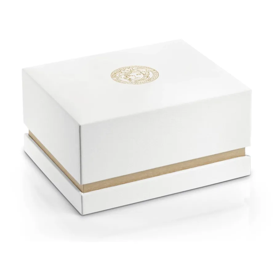 Versace Herenhorloge Zwart Leer Goud Zilver GMT-Heren Horloges