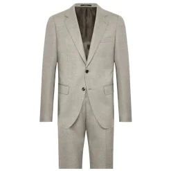 Boggi Milano Herenkostuum in keper van zuivere wol-Heren Kostuums
