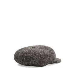Dolce & Gabbana Herringbone Wool Flat Cap-Heren Hoeden