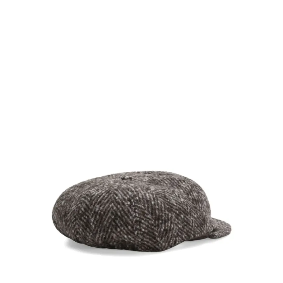 Dolce & Gabbana Herringbone Wool Flat Cap-Heren Hoeden