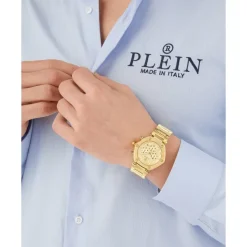 Philipp Plein Hexagon Chrono Gouden Horloge-Heren Horloges