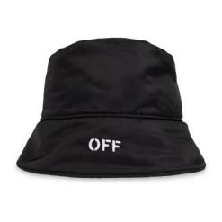 Off White Hoed met Logo-Heren Hoeden