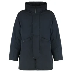 Stone Island Hooded Down Parka met Anti-Drop en Multi-Pocket Design-Heren Jassen