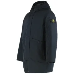 Stone Island Hooded Down Parka met Anti-Drop en Multi-Pocket Design-Heren Jassen