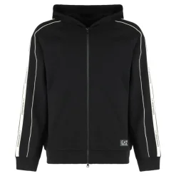 Emporio Armani EA7 Hooded Sweatshirt with Zip-Heren Truien & Vesten