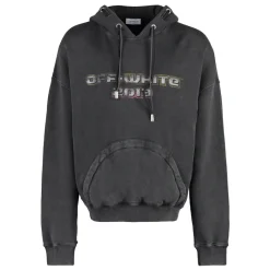 Off White Hoodie met logoprint-Heren Truien & Vesten