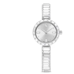 Swarovski Horloge Unisex Matrix Armband 25 mm Zilver, Wit 5677487-Heren Horloges